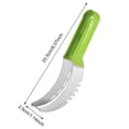 thumbnail image 4 of Cortador Frutas Inoxidable Con Antideslizante Divisor () Verde, 4 of 4