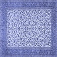 thumbnail image 1 of Ahgly Company Machine Washable Indoor Square Persian Blue Traditional Area Rugs, 8' Square, 1 of 4