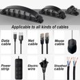 thumbnail image 5 of 10 clips para sujetar cables TANGJMXG Organizador de cables autoadhesivo negro, 5 of 5