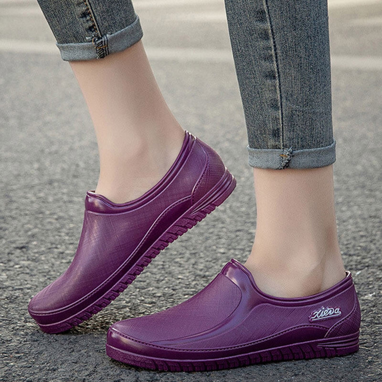 YLYL Women's Rain Boots PVC Rubber Waterproof Non Slip Comfortable Lightweight Outdoor Garden Shoes