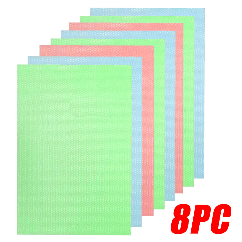 Refrigerator Liners for Shelves (8 Pack) Refrigerator Shelf Liners