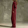 thumbnail image 5 of Edvintorg Wide Leg Jumpsuits for Women Long Sleeve Zip up Casual Rompers with Pant One Piece Romper for Women Xs-2XL Wine, 5 of 8