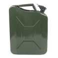 thumbnail image 6 of 20L Vintage Green Metal Gas Can Fuel 5 Gallon Jeep Steel Green 20L (5 Gallon) 14.5" X 6.5" X 18" with Oil-out, 6 of 19