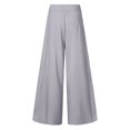 thumbnail image 5 of IDALL Wide Leg Pants Woman Dress Pants Women Womens Wide Leg High Waist Casual Pants Comfy Pockets Relaxed Trousers Lounge Pants Women Women'S Pants Gray 4XL, 5 of 5