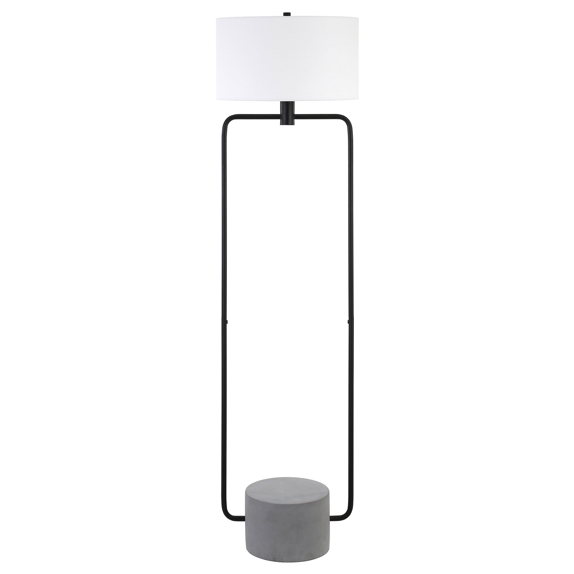 Evelyn&Zoe Modern/Contemporary 63" Tall Blackened Bronze/Concrete Floor