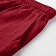 thumbnail image 5 of Vedolay Men's Summer Casual Fashionable Drawstring Solid Color Loose Short,Red XL, 5 of 5