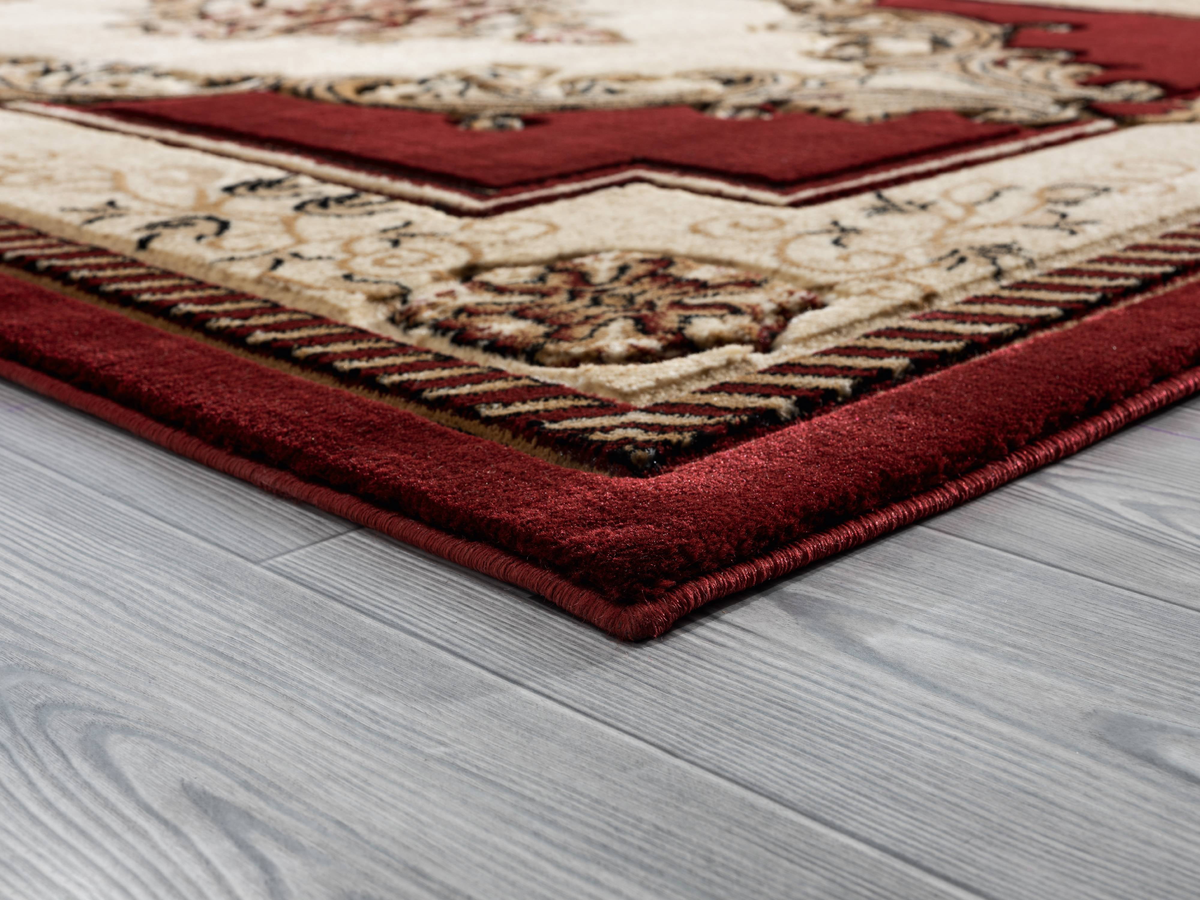 United Weavers Drachma Patras Traditional Medallion Area Rug, Burgundy, 7'10" x 7'10"