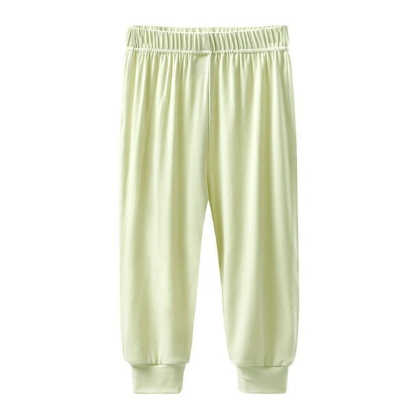 Odeerbi 1-10 Años Niños Niñas Pantalones Deportivos Modal Pantalones Deportivos Verano Workout Athletic Sports Jogger Pantalones Cintura Elástica Transpirable Joggers