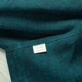 thumbnail image 4 of Fingercraft Cloth Napkins, 100% Linen Table Napkins, 20 in x 20 in, Set of 6, Teal, 4 of 7