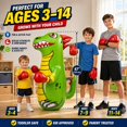 thumbnail image 4 of Saco de boxeo inflable MAYYAD dinosaurio de 120 cm para niños, 4 of 5
