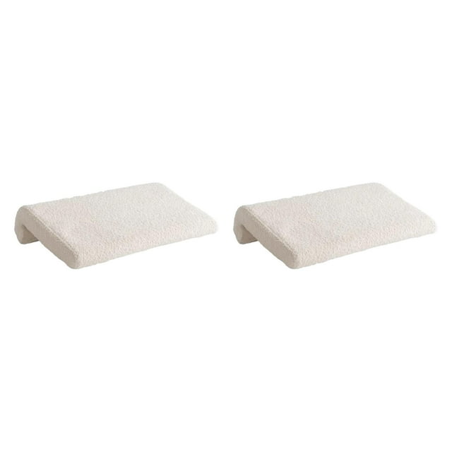 2 almohadas para cabecera de cama, soporte para la espalda para cabecera de madera maciza, almohada de respaldo suave, cojín de cabecera para Beige