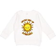 thumbnail image 2 of Inktastic Little Ray of Sunshine Cute Smiling Yellow and Orange Sun Toddler Sweatshirt, 2 of 4