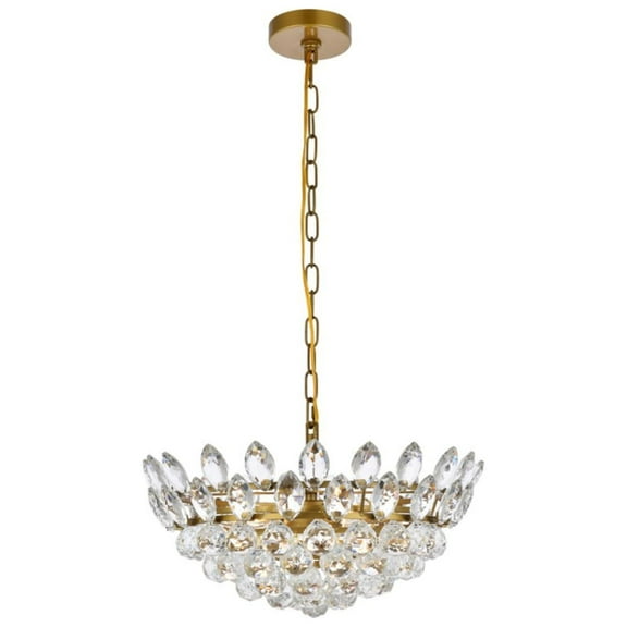 Emilia 18 inch pendant in brass