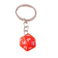 thumbnail image 2 of Tnobhg Dice Keychain 20 Sides Number Curved Stainless Polished Chain Geometric Car Key Holder Handbag DIY Pendant Key Organizer, 2 of 8
