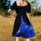 thumbnail image 5 of Vestido de manga corta estilo Mondrian de los años 60, vestidos de verano para mujer, vestido de verano 2025, vestido diario, 5 of 7