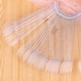thumbnail image 2 of 50 Pcs Nail Swatch Sticks with Ring,Clear Fan-shaped Nail Art Practice Display Nail Sample Sticks, 2 of 5
