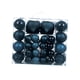 thumbnail image 4 of 48 bolas navideñas colgantes decorativas de 4 cm, 8 cm y 6 cm, con forma de lágrima. Azul marino, 4 of 9