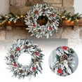 thumbnail image 1 of 60cm Flocked for Holiday Door Wall Mantel and Window Decorations, 1 of 7