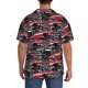 thumbnail image 3 of Balery Red And Blue Cars Camisa Casual de Manga Corta con Botones para Hombre, Texturizada, Estilo Cubano, para Playa, Verano-X-Large, 3 of 5