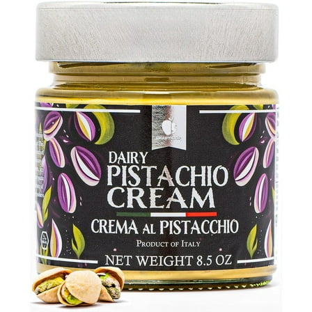 Pistachio Cream Spread, 8.5oz Jar, Dubai Dessert & Italian Recipes, Kosher, by Gourmanity