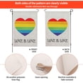thumbnail image 4 of Love is Love Rainbow Pride Garden Flag, LGBTQ Pride Flag, Gay Pride Front Porch Decor, Outdoor Indoor Decorations 12 x 18 inch, 4 of 7