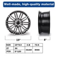 thumbnail image 6 of 19" Front Wheel Rim 19x8-inch 5-Lug Grey, for 2017-20 BMW 5-Series M550i 86328, Replacement Rim, 6 of 12