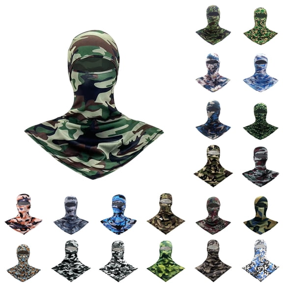 Gyexs Motorcycle Summer Balaclava for Men UV Protection Neck Gaiter Breathable Face Cover, #02 Brown, One Size