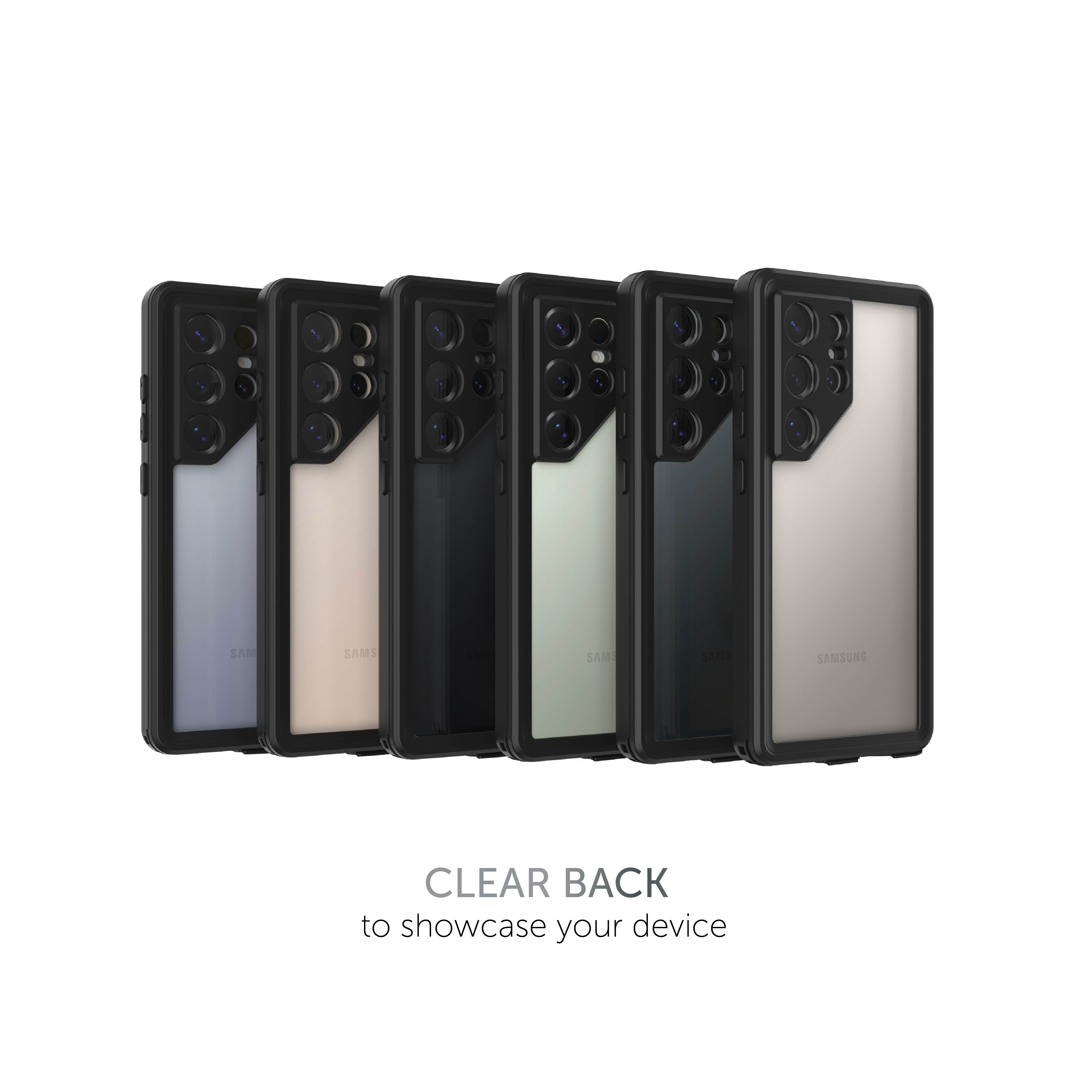 Body Glove Tidal Waterproof Phone Case for Samsung Galaxy S25 Ultra - Black/Clear
