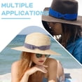 thumbnail image 6 of 10 Colors Bowknot Hat Band Stretchable Hat Ribbon Bands Panama Hat Band for Cowboy Hat Bend Brim Fedora Hat Women Mixed Color DIY, 6 of 6