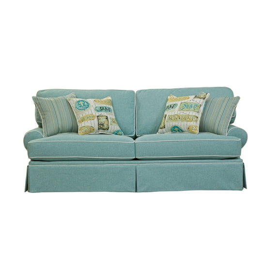HomeStock French Flair Sleeper Sofa with Four Accent Pillows