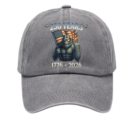 250 Anniversary USA Hat 250 Anniversary USA Flag 250th Anniversary Ball Cap Red White Blue Embroidered Hat for Men Women 1776-2026 Patriotic Souvenir for July 4th Celebration Gray