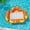 Orange, variant on Inflatable Pool Bed – Ergonomic Floating Lounge Chair with Headrest, Heavy Duty Water Floating Mattress for Adults Summer Pool Beach Relaxation