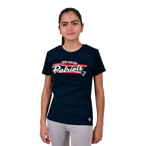 Playera para Mujer NFL Talla EX Azul Patriots