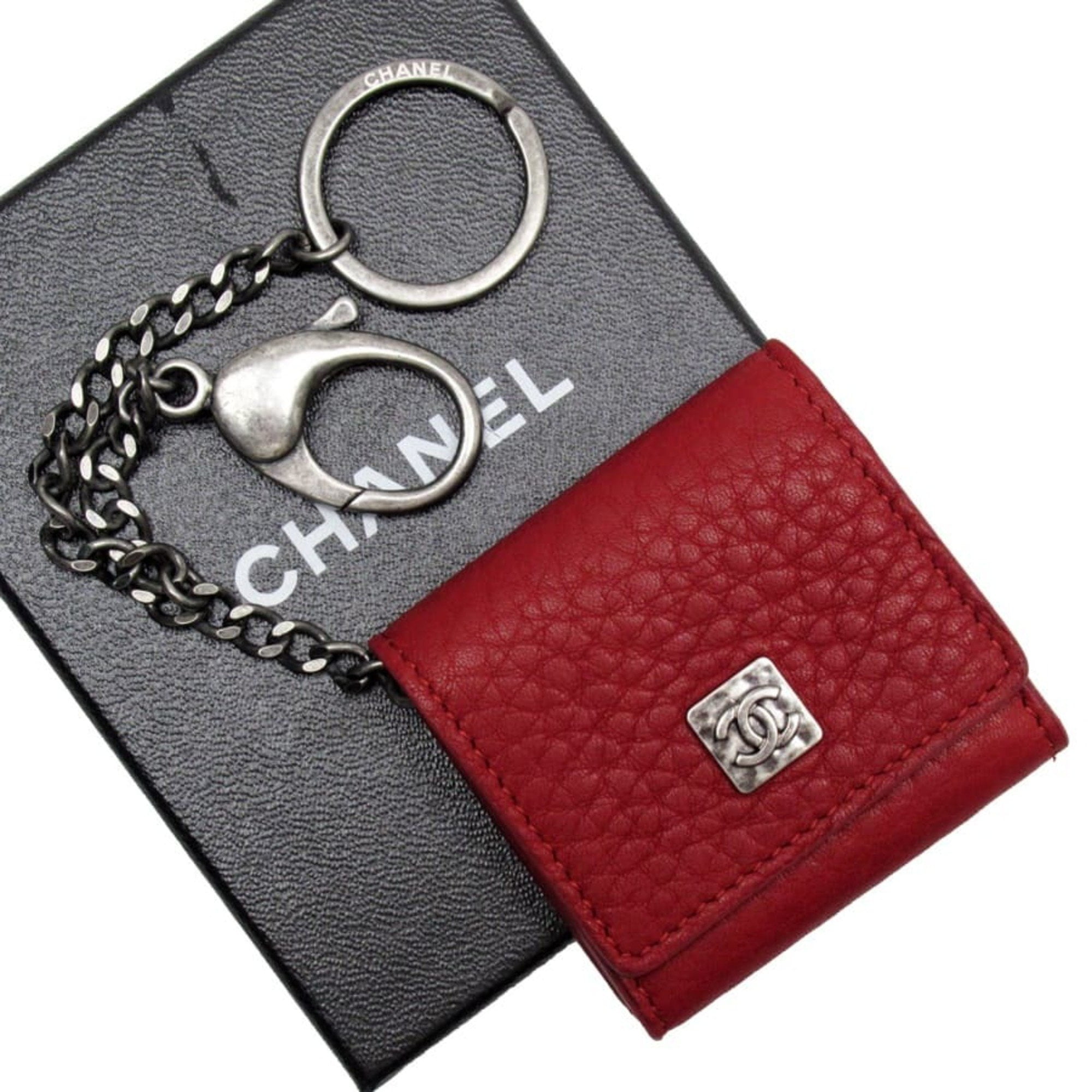 CHANEL Caviar Quilted Key Holder Case Pink 429987  FASHIONPHILE