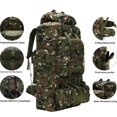 thumbnail image 4 of Mochila de senderismo y camping King'sGuard 100L con sistema Molle, 4 of 6