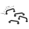 thumbnail image 3 of maskred Arch Shape Pulls for Gate Closet 4Pcs Modern and Functional Black Large 4 Pcs 1Set, 3 of 6