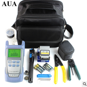 FTTH Optic Tool Kit w//FC-6S Fiber Cleaver//Power Meter//Stripper//Fault Locator Neu