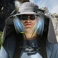 thumbnail image 5 of PPgejGEK Clip-On Rechargeable Sun Hat with Built-in Fan and Neck Protection, Solar-Powered for Outdoor Activities, Breathable Polyester Material - Great for Hiking or Gardening, 5 of 9