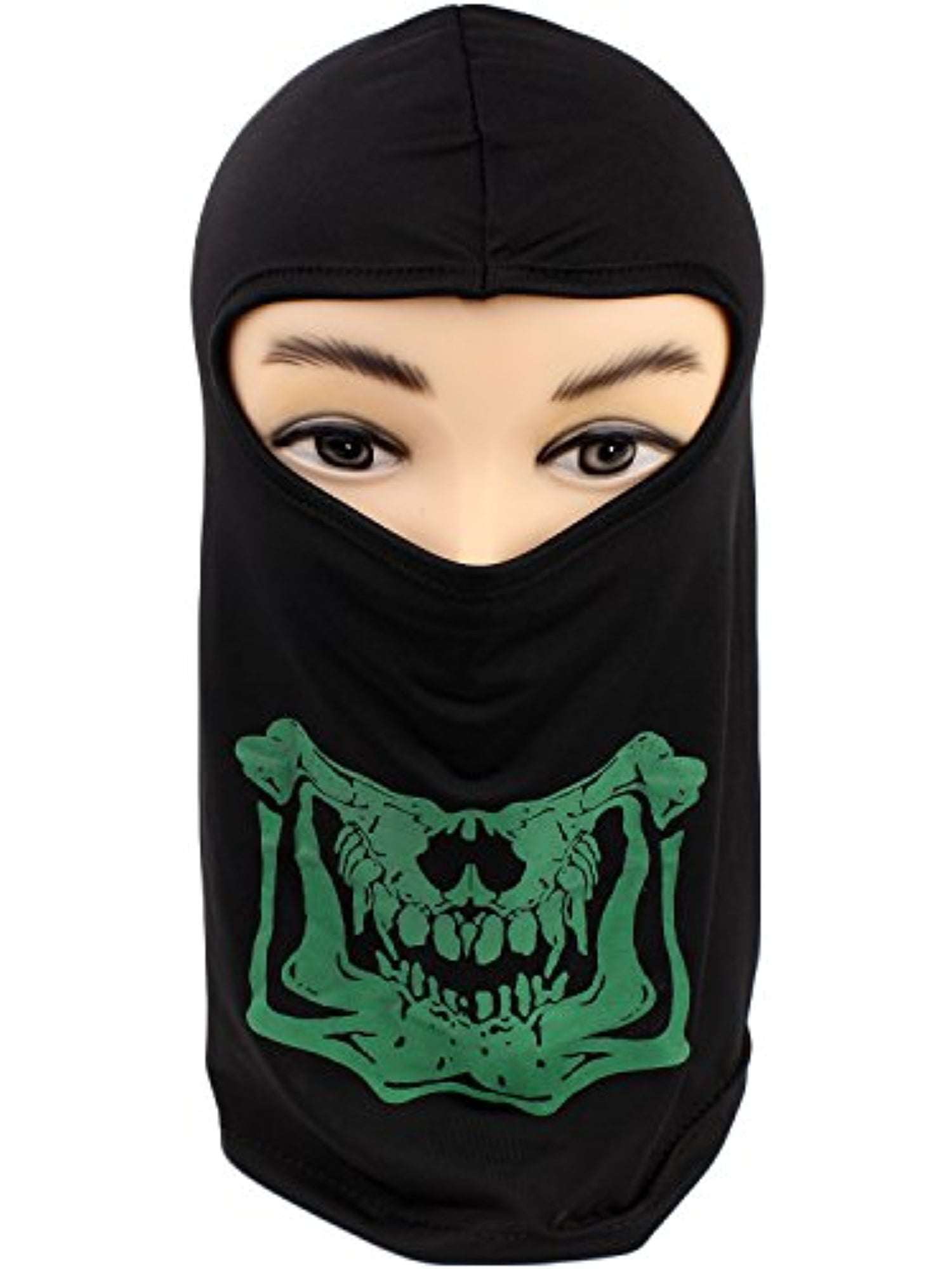 Black Motor Balaclava Multi functional For Protection Against Colds And Bugs