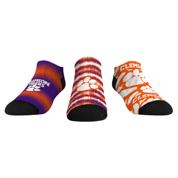 Unisex Rock Em Socks Clemson Tigers Make Some Noise Three-Pack Low-Cut Socks Set