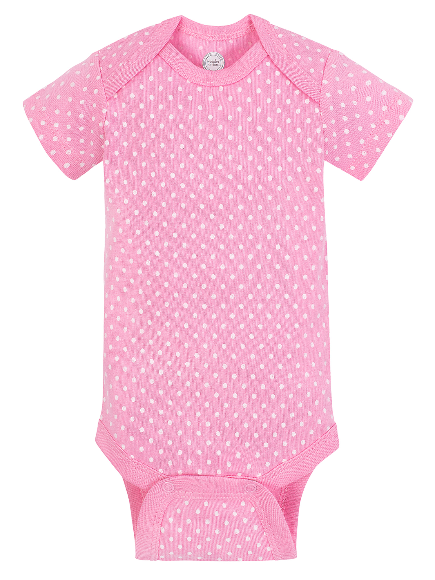 Short Sleeve Bodysuits, 6pk (Baby Girl) - image 3 of 6