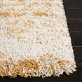 thumbnail image 3 of SAFAVIEH Hudson Jack Abstract Shag Runner Rug, Ivory/Gold, 2'3" x 8', 3 of 11