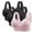 Black, variant on 3PC Lisa Charm Bras Front Snaps Seniors, Lisa Charm Bra for Women Push Up Wireless Full Coverage Bras for Seniors