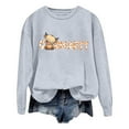thumbnail image 1 of WEAIXIMIUNG Chandails en Molleton pour Femmes Enseignants Mode Décontractée Couleur Unie Manches Longues Imprimé Lettre Col Rond Chandail à Capuchon, 1 of 5