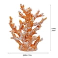 thumbnail image 3 of Escultura Etlemonde con decoración naranja de resina de arrecife de coral, 3 of 7