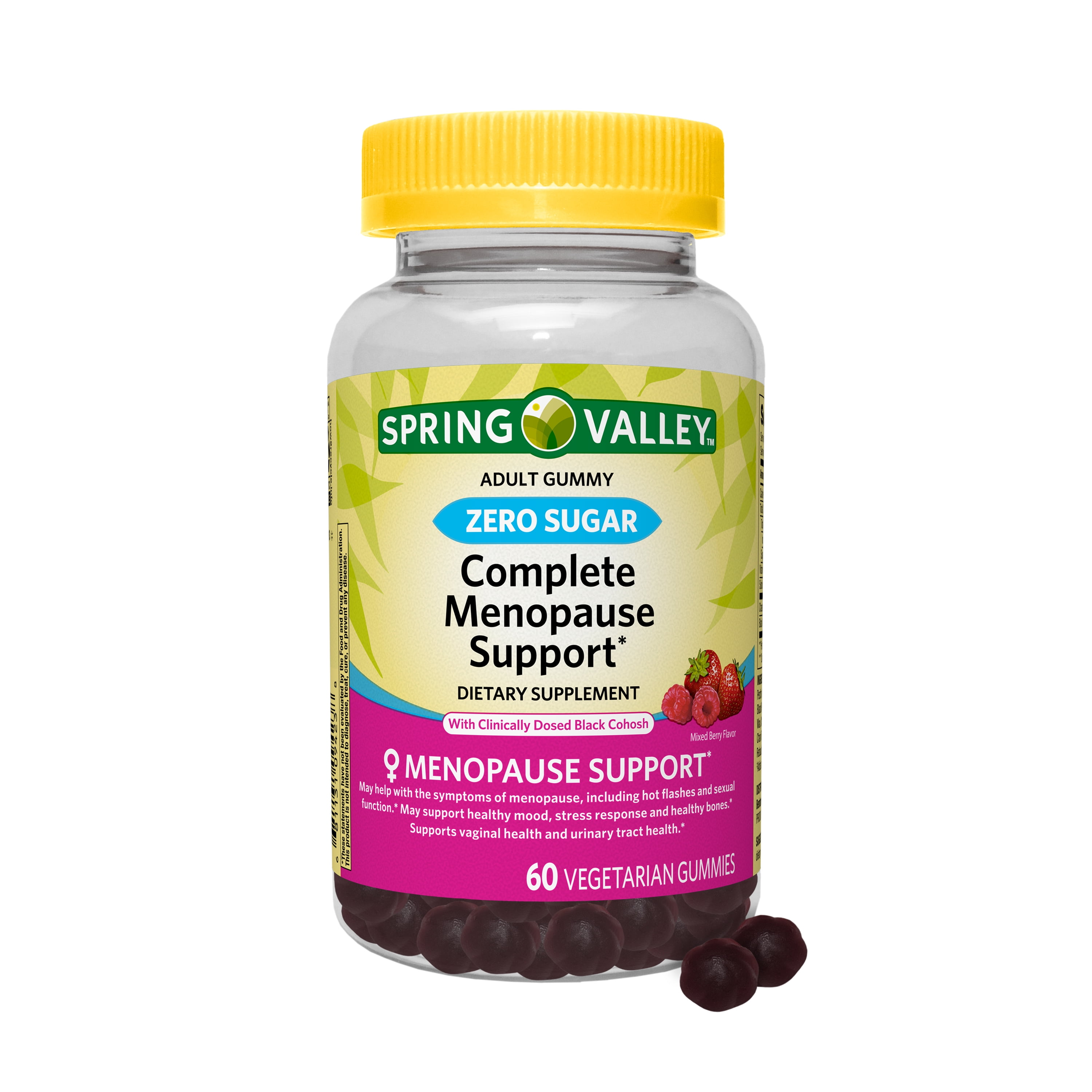 Spring Valley Zero Sugar Complete Menopause Support Vegetarian Gummies, 60 Count