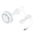 thumbnail image 6 of 6 Leaves USB Powered Ceiling Canopy Fan with Remote Control Timing 4 Speed Hanging Fan for Camping Dormitory Tent, 6 of 8