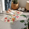 thumbnail image 4 of Bohemian Retro Floral Non-Slip Entryway Door Mat,Boho Indoor Decor Durable Low Plush Door Mat,Washable Welcome Rug for Patio Hallway Home Decor 16x24 Inches, 4 of 7