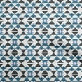 thumbnail image 1 of oneOone Silk Tabby Medium Blue Fabric Geometric Fabric For Sewing Printed Craft Fabric By The Yard 42 Inch Wide, 1 of 4
