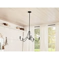 thumbnail image 4 of 5 Light Medium Chandelier In Homestead Style-16.5 Inches Tall And 31.25 Inches Wide-Textured Black Finish    -Traditional Installation Kichler, 4 of 8